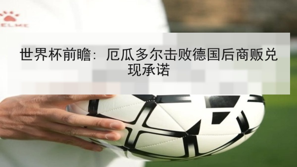 世界杯前瞻: 厄瓜多尔击败德国后商贩兑现承诺